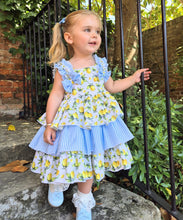 Load image into Gallery viewer, BUTTON UP BABY - LAYERED LEMON DRESS