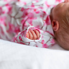 Load image into Gallery viewer, UNISEX BABY COTTON SLEEPSUIT - CHERRY BLOSSOM