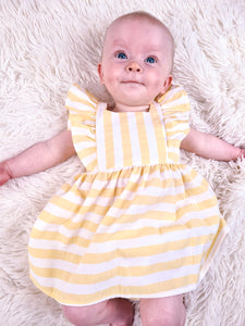 RAPIFE - YELLOW STRIPED SUMMER DRESS