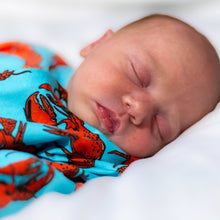 Load image into Gallery viewer, UNISEX BABY COTTON SLEEPSUIT - LOBSTER PRINT
