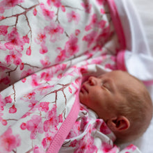 Load image into Gallery viewer, UNISEX BABY COTTON SLEEPSUIT - CHERRY BLOSSOM