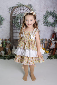 BUTTON UP BABY - BUNNY PUFFBALL DRESS