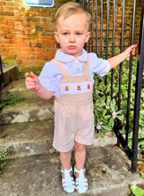 Load image into Gallery viewer, MABINI - BOYS TEDDY BEAR DUNGAREE SET