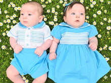 Load image into Gallery viewer, MABINI - BOYS 2 PIECE SMOCKED SHORTS SET - TEAL