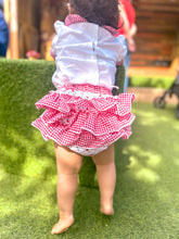 Load image into Gallery viewer, BUTTON UP BABY - RED GINGHAM JAM PANT SET