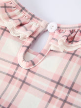 Load image into Gallery viewer, WESTERN HORSE EMBROIDERED SMOCKED PLAID GIRLS DRESS