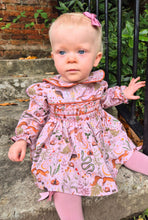 Load image into Gallery viewer, BUTTON UP BABY - OWL SMOCKED DRESS