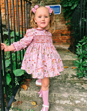 Load image into Gallery viewer, BUTTON UP BABY - OWL SMOCKED DRESS