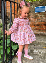 Load image into Gallery viewer, BUTTON UP BABY - OWL SMOCKED DRESS
