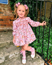 Load image into Gallery viewer, BUTTON UP BABY - OWL SMOCKED DRESS