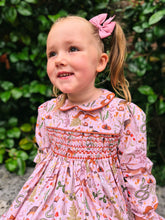 Load image into Gallery viewer, BUTTON UP BABY - OWL SMOCKED DRESS