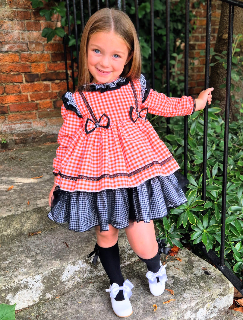BUTTON UP BABY - HALLOWEEN PUFFBALL DRESS