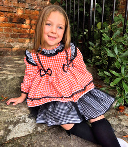 BUTTON UP BABY - HALLOWEEN PUFFBALL DRESS