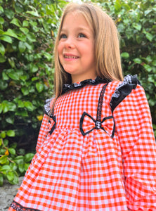 BUTTON UP BABY - HALLOWEEN PUFFBALL DRESS