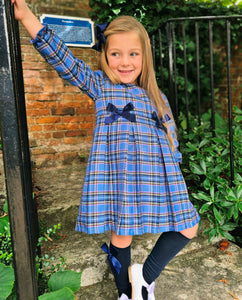 BUTTON UP BABY - CLASSIC BLUE CHECK DRESS