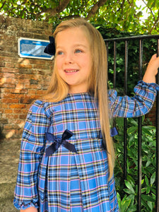 BUTTON UP BABY - CLASSIC BLUE CHECK DRESS