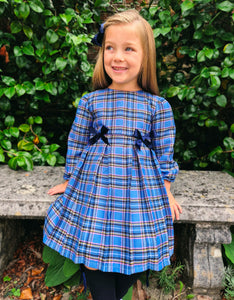 BUTTON UP BABY - CLASSIC BLUE CHECK DRESS
