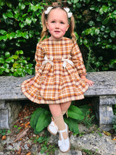 Load image into Gallery viewer, BUTTON UP BABY - BEIGE CHECKED DRESS