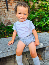 Load image into Gallery viewer, BUTTON UP BABY - GREY AND WHITE POLKA DOT BRACES SET