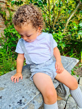 Load image into Gallery viewer, BUTTON UP BABY - GREY AND WHITE POLKA DOT BRACES SET