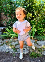 Load image into Gallery viewer, BUTTON UP BABY - GREY AND WHITE POLKA DOT BRACES SET