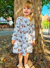 Load image into Gallery viewer, BUTTON UP BABY- DEER PRINT JERSEY DRESS