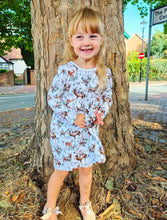 Load image into Gallery viewer, BUTTON UP BABY- DEER PRINT JERSEY DRESS