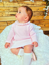 Load image into Gallery viewer, LITTLE NOSH - FITTED PINK KNITTED DRESS