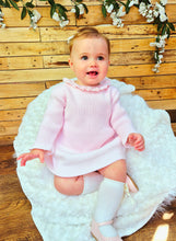 Load image into Gallery viewer, LITTLE NOSH - FITTED PINK KNITTED DRESS