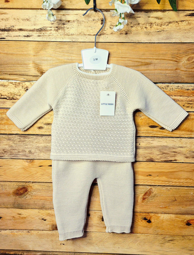 LITTLE NOSH - FITTED KNITTED SET
