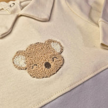 Load image into Gallery viewer, BEAR SLEEPSUIT - BLUE SLATE
