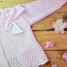 Load image into Gallery viewer, BOWED CARDIGAN - BABY PINK