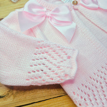 Load image into Gallery viewer, BOWED CARDIGAN - BABY PINK