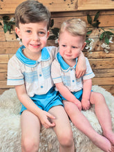 Load image into Gallery viewer, MABINI - BOYS 2 PIECE SMOCKED SHORTS SET - TEAL