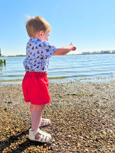 Load image into Gallery viewer, BUTTON UP BABY - SHIRT AND SHORTS 2 PIECE SET - SAILING BOATS