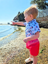 Load image into Gallery viewer, BUTTON UP BABY - SHIRT AND SHORTS 2 PIECE SET - SAILING BOATS