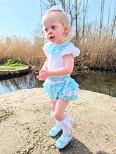 Load image into Gallery viewer, BUTTON UP BABY- JAM PANT SET - MINT SWAN