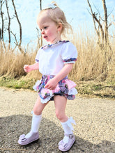 Load image into Gallery viewer, BUTTON UP BABY- JAM PANT SET - HYDRANGEA