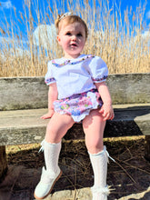 Load image into Gallery viewer, BUTTON UP BABY- JAM PANT SET - HYDRANGEA