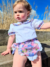 Load image into Gallery viewer, BUTTON UP BABY- JAM PANT SET - HYDRANGEA