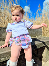 Load image into Gallery viewer, BUTTON UP BABY- JAM PANT SET - HYDRANGEA