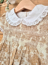 Load image into Gallery viewer, MABINI - TOILE DE JOUY SMOCKED DRESS - CAMEL