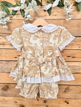 Load image into Gallery viewer, MABINI - TOILE DE JOUY SMOCKED DRESS - CAMEL
