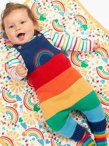 KITE - RAINBOW KNIT DUNGAREES