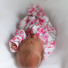 Load image into Gallery viewer, UNISEX BABY COTTON SLEEPSUIT - CHERRY BLOSSOM