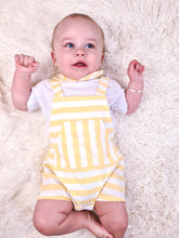 Load image into Gallery viewer, RAPIFE - YELLOW STRIPED DUNGAREE BODYSUIT