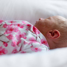 Load image into Gallery viewer, UNISEX BABY COTTON SLEEPSUIT - CHERRY BLOSSOM