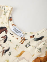 Load image into Gallery viewer, WESTER HORSE PRINT LONG SLEEVE DRESS