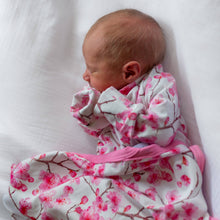 Load image into Gallery viewer, UNISEX BABY COTTON SLEEPSUIT - CHERRY BLOSSOM