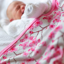 Load image into Gallery viewer, UNISEX BABY COTTON SLEEPSUIT - CHERRY BLOSSOM
